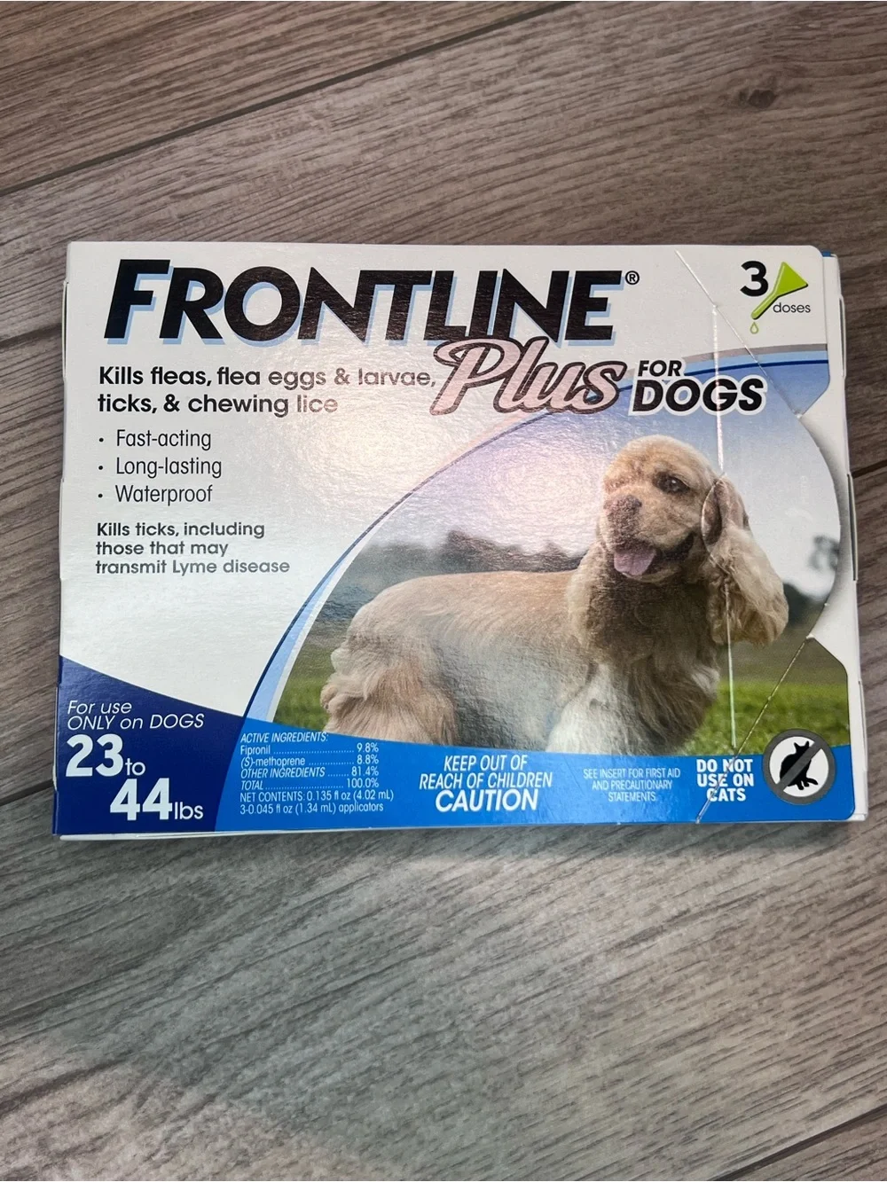 Frontline Plus for Dogs Spot Treatment 23-44 lbs - 3 Doses